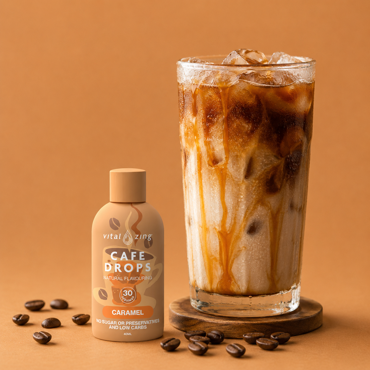 Vital Zing Cafe Drops - Caramel