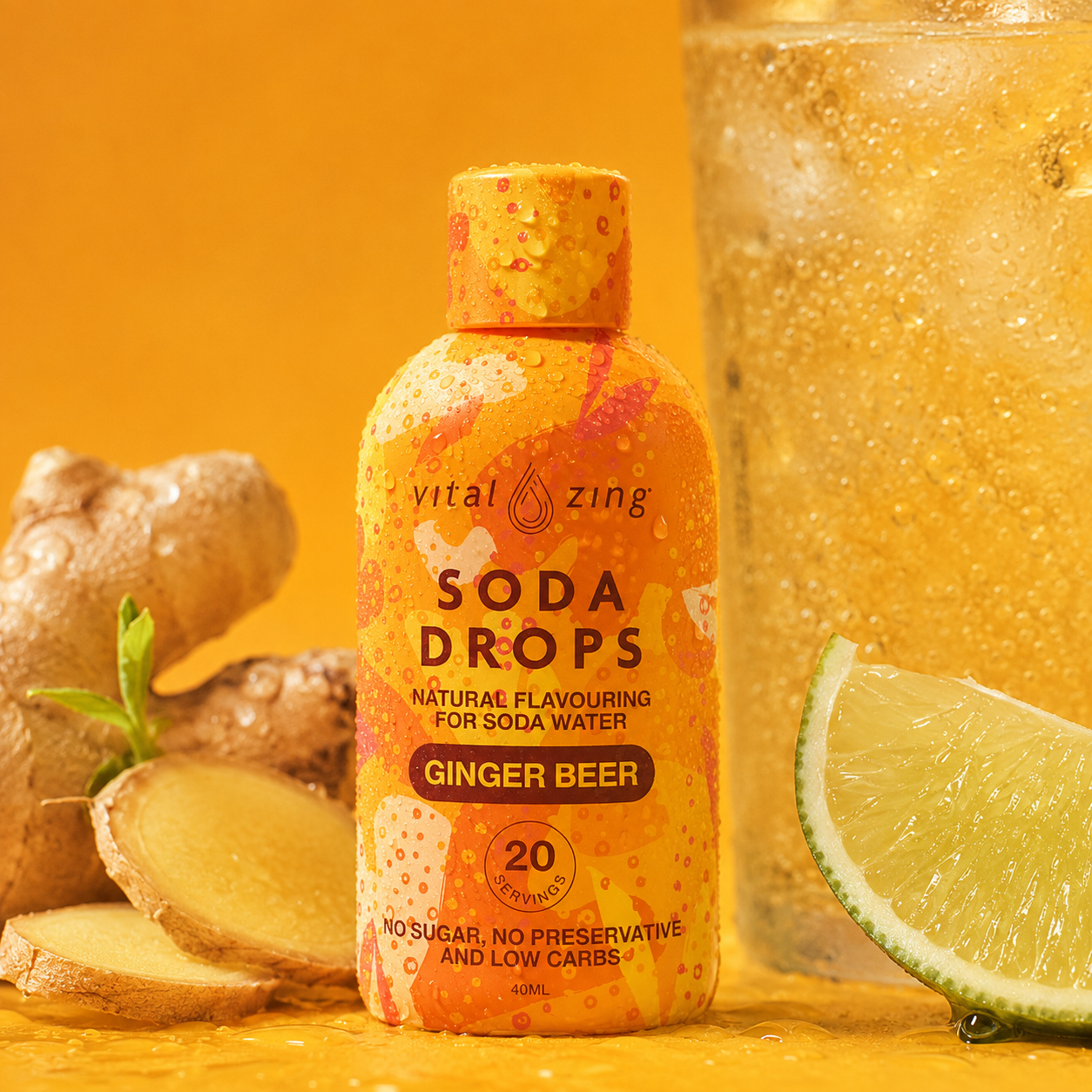 Vital Zing Soda Drops - Ginger Beer