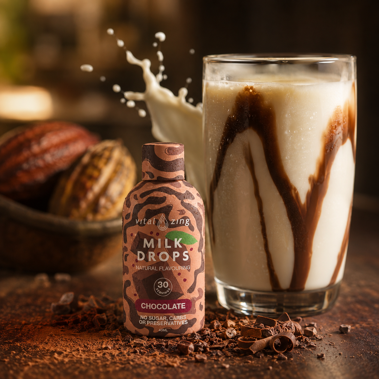 Vital Zing Milk Drops - Chocolate